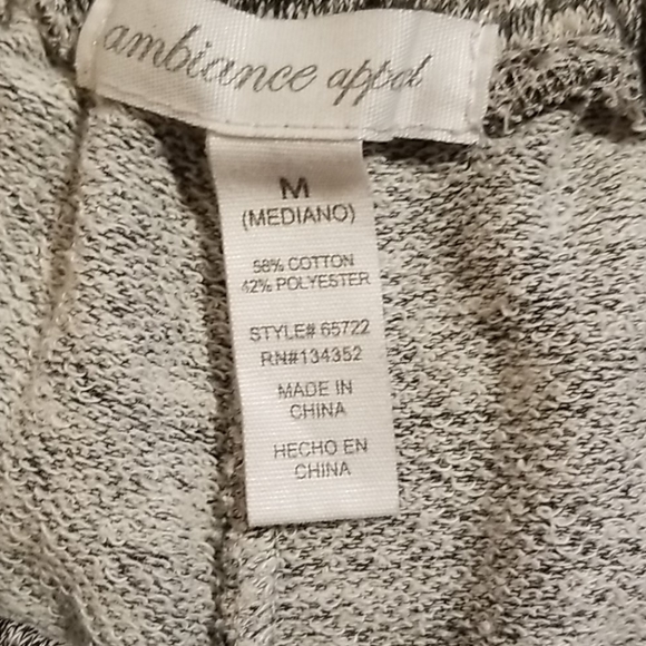 Ambiance apparel women's black & gray joggers - Picture 17 of 17